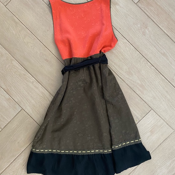 Anthropologie Multi Textured Silk Midi, Small 4 - Picture 6 of 8